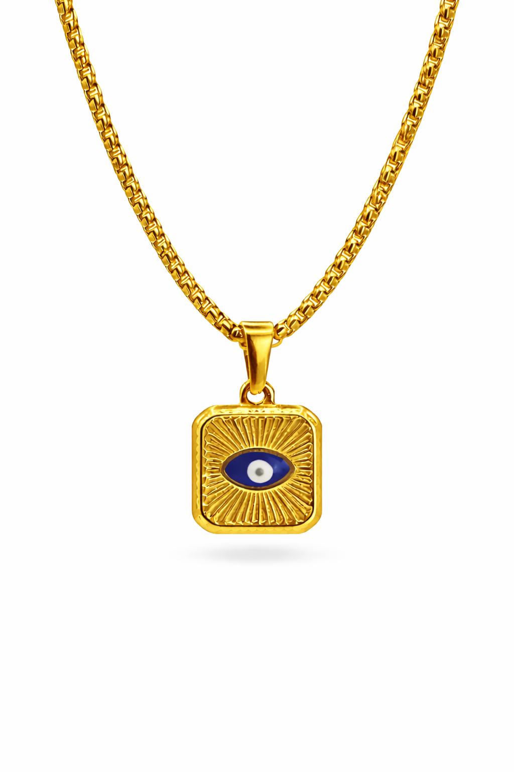 EVIL EYE ROLO CHAIN GOLD