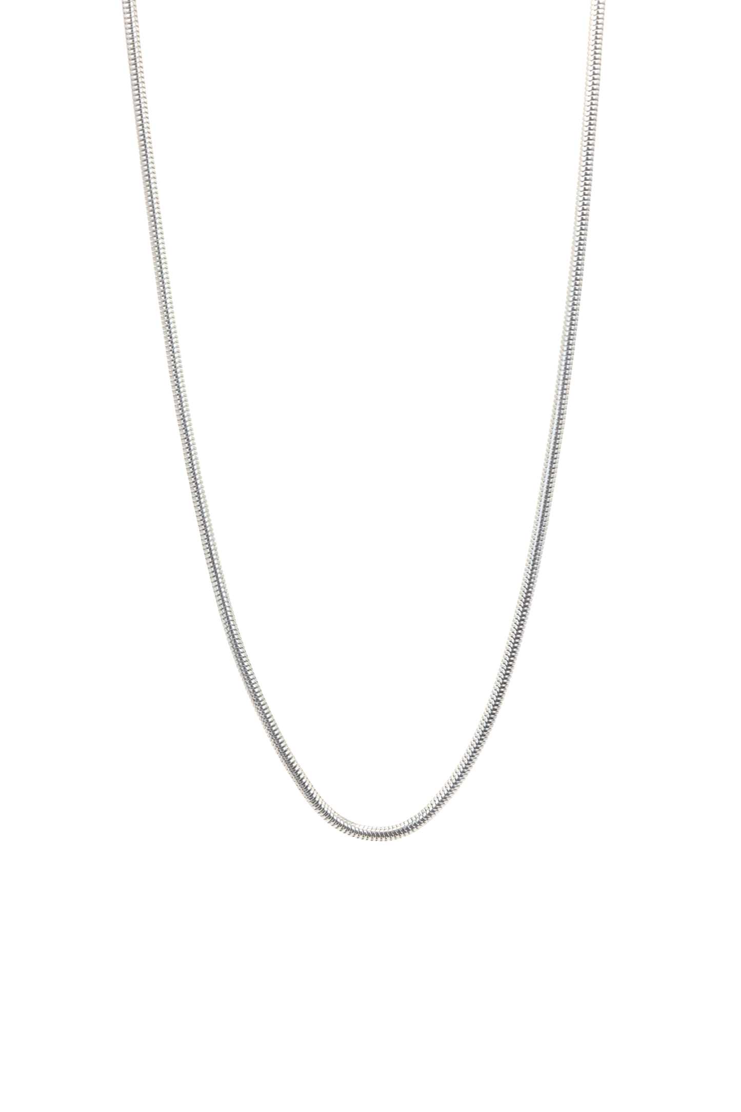 ROUND SNAKE CHAIN SILVER