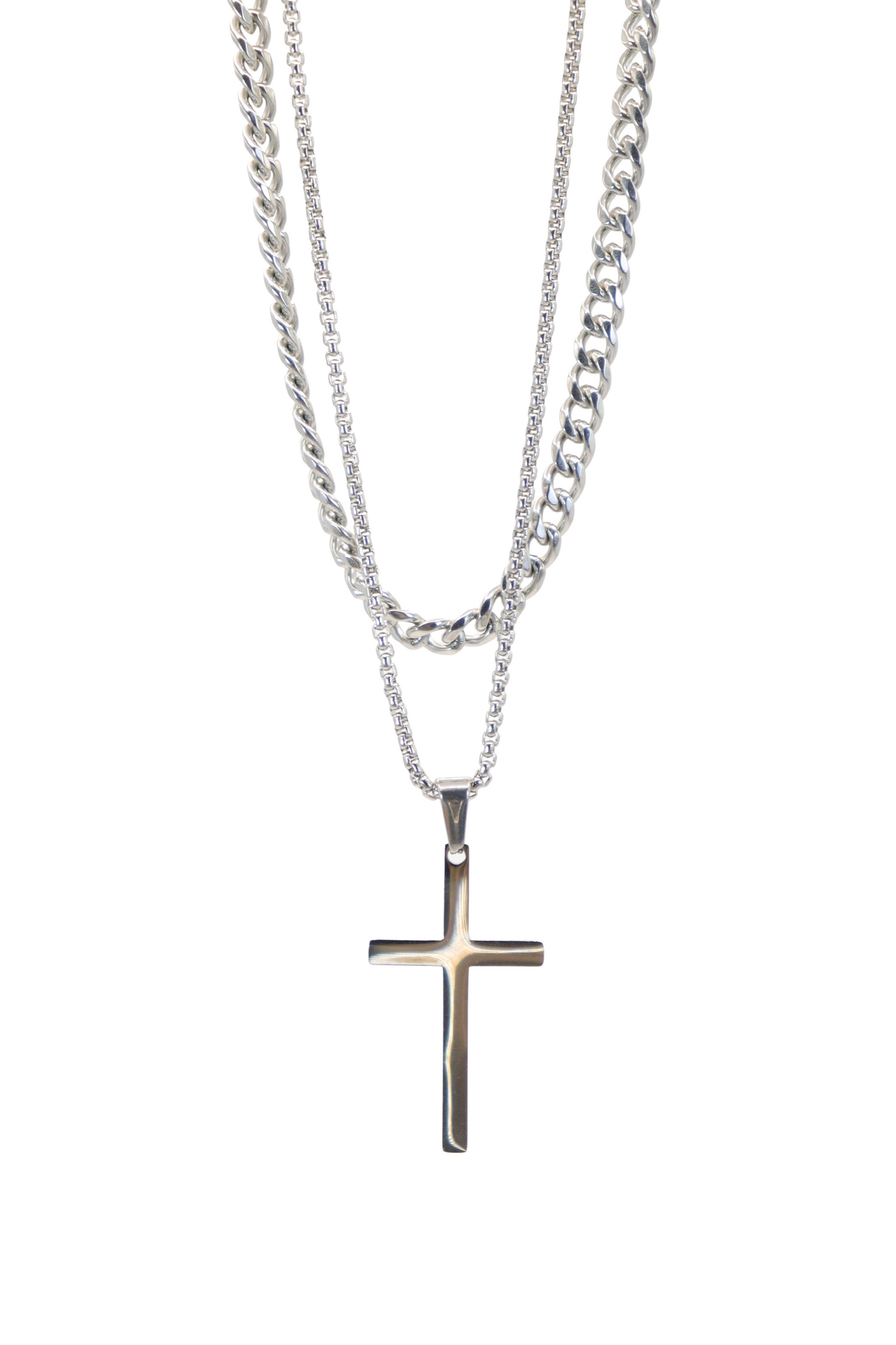 SANCTUM DUAL CHAIN SILVER
