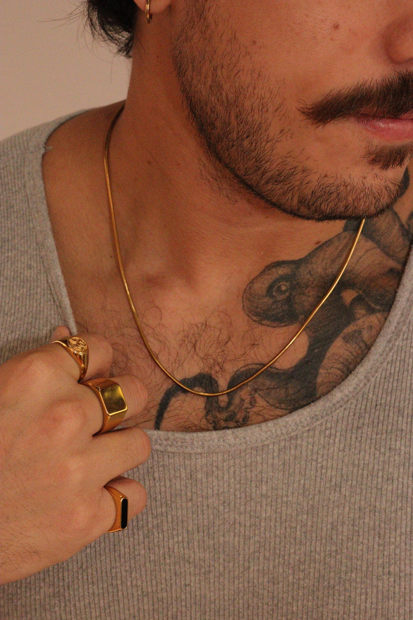 ROUND SNAKE CHAIN GOLD