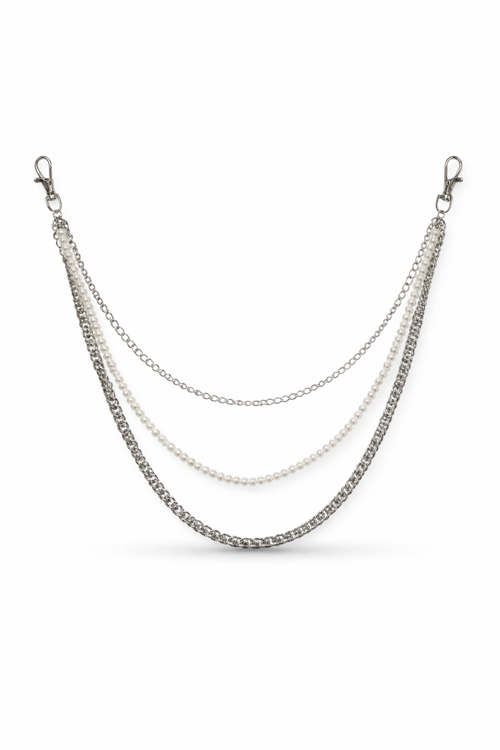 Wallet Chain Triple Pearl