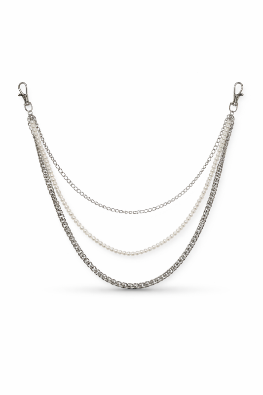 Wallet Chain Triple Pearl