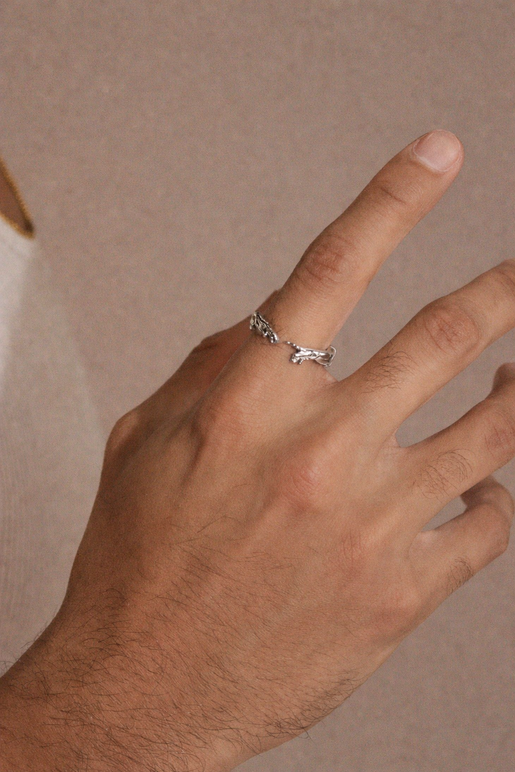 CREATION OF ADAM RING SILVER