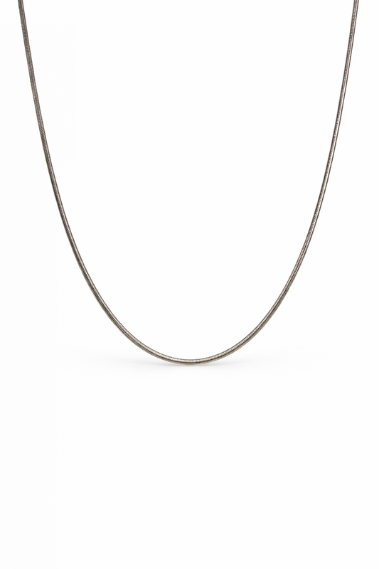 ROUND SNAKE CHAIN SILVER