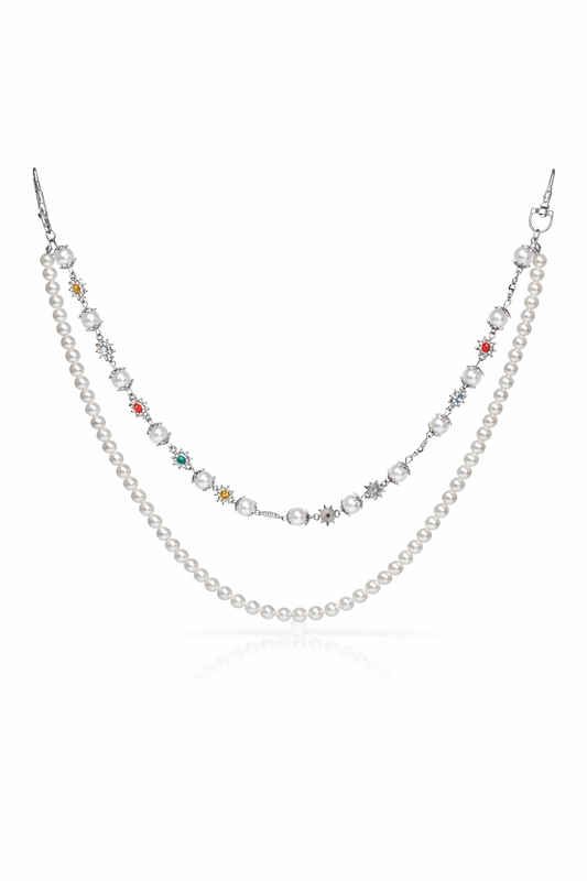 Wallet Chain Double Pearl