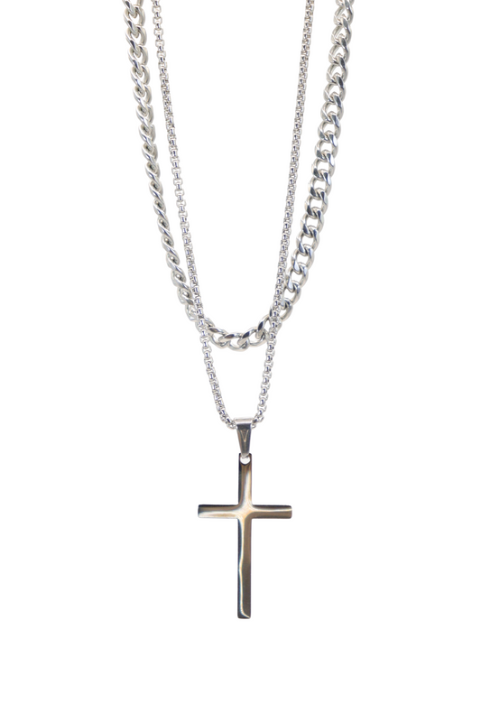SANCTUM DUAL CHAIN SILVER