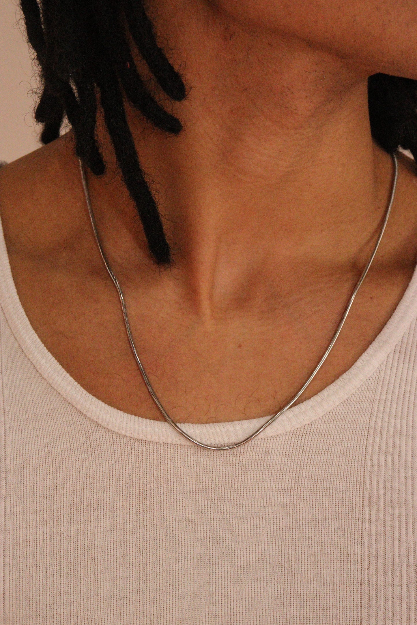 ROUND SNAKE CHAIN SILVER